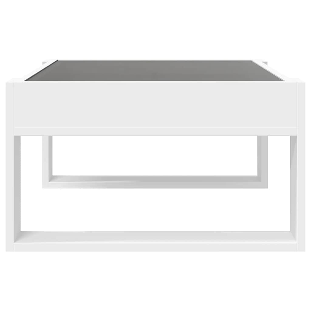 Stolić s beskonačnim LED svjetlima bijeli 70x53x30 cm
