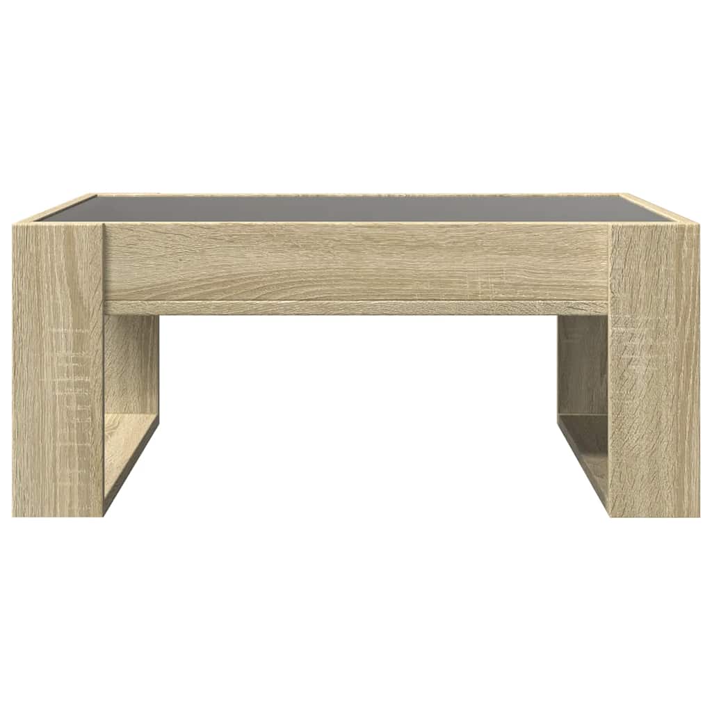 Stolić s beskonačnim LED svjetlima boja hrasta 70 x 53 x 30 cm