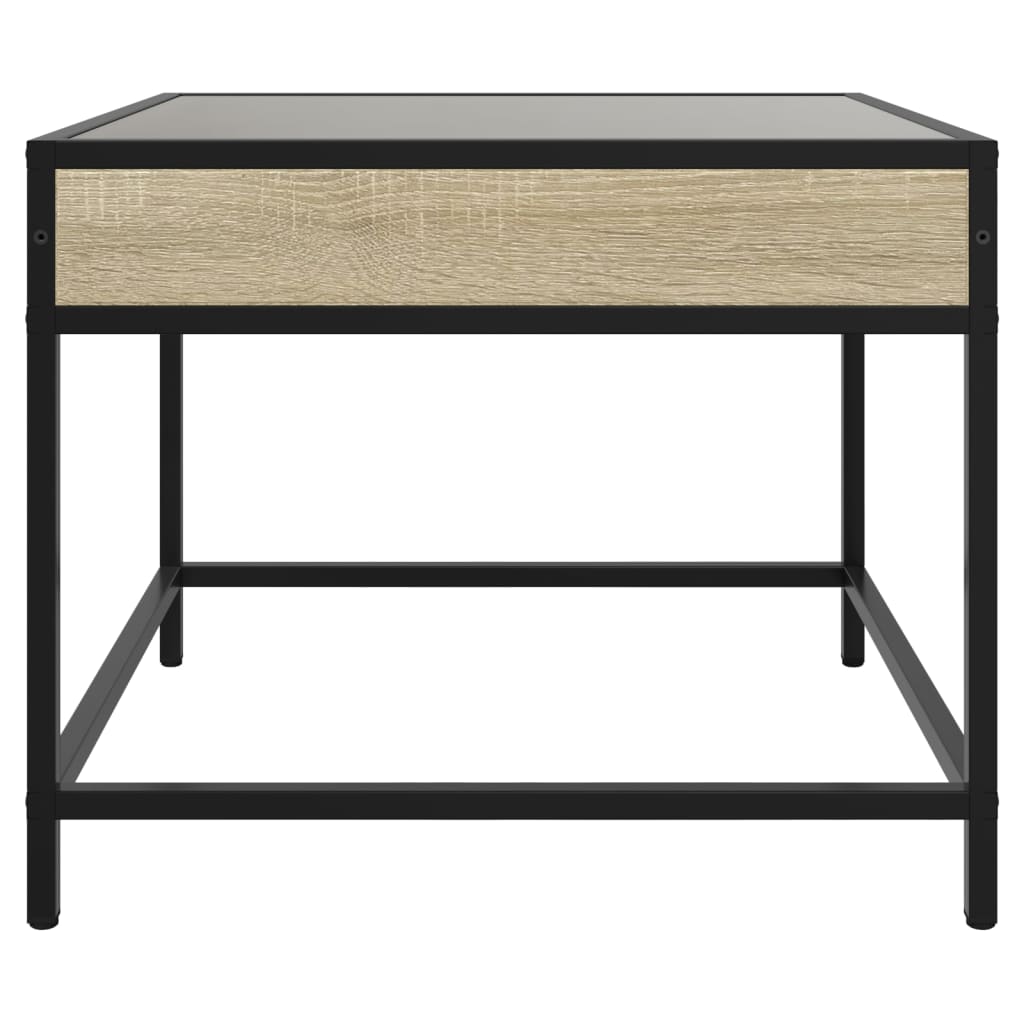 Stolić s beskonačnim LED svjetlima boja hrasta 70 x 50 x 41 cm