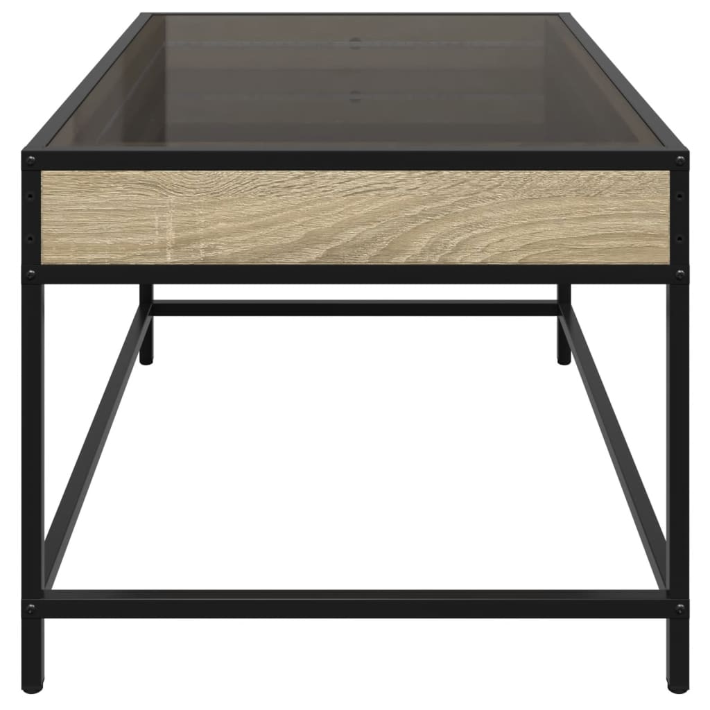 Stolić s beskonačnim LED svjetlima boja hrasta 70 x 50 x 41 cm