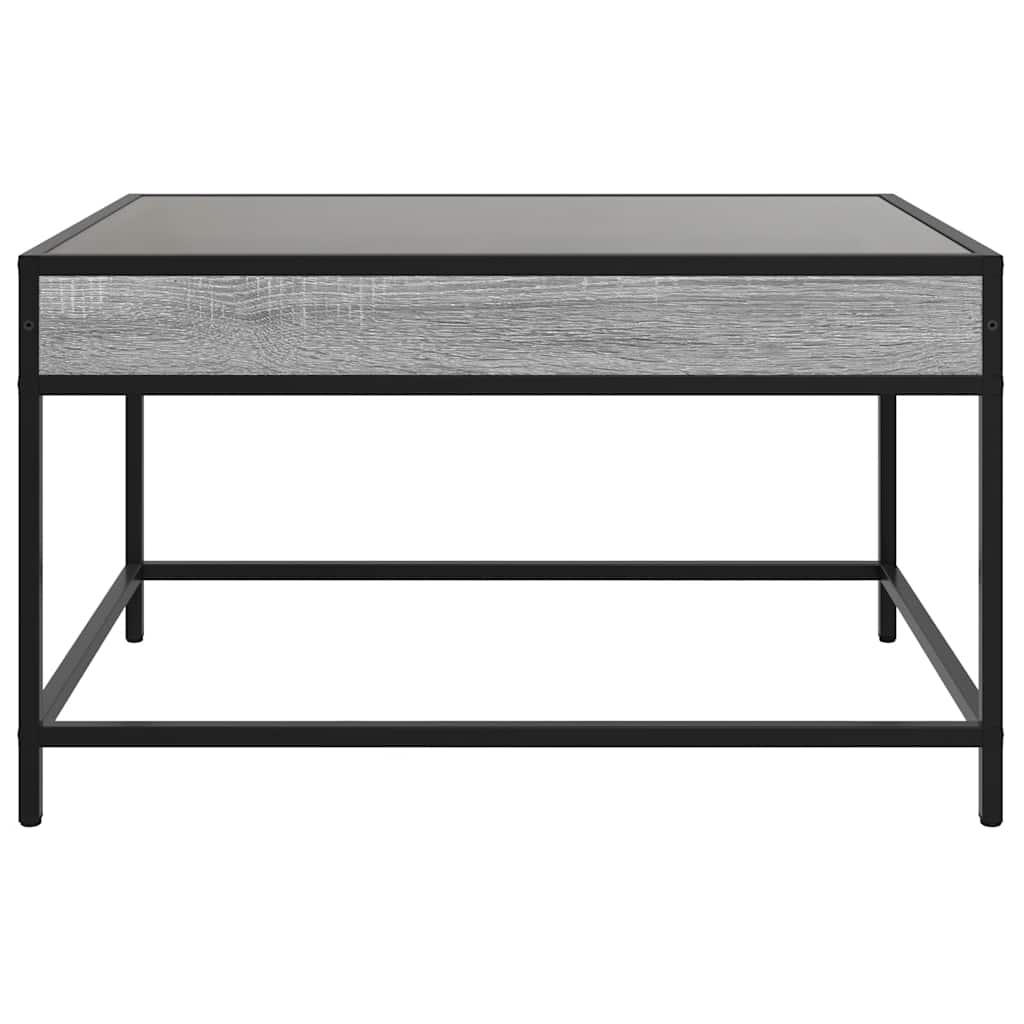 Stolić s beskonačnim LED svjetlima boja hrasta 70x50x41 cm