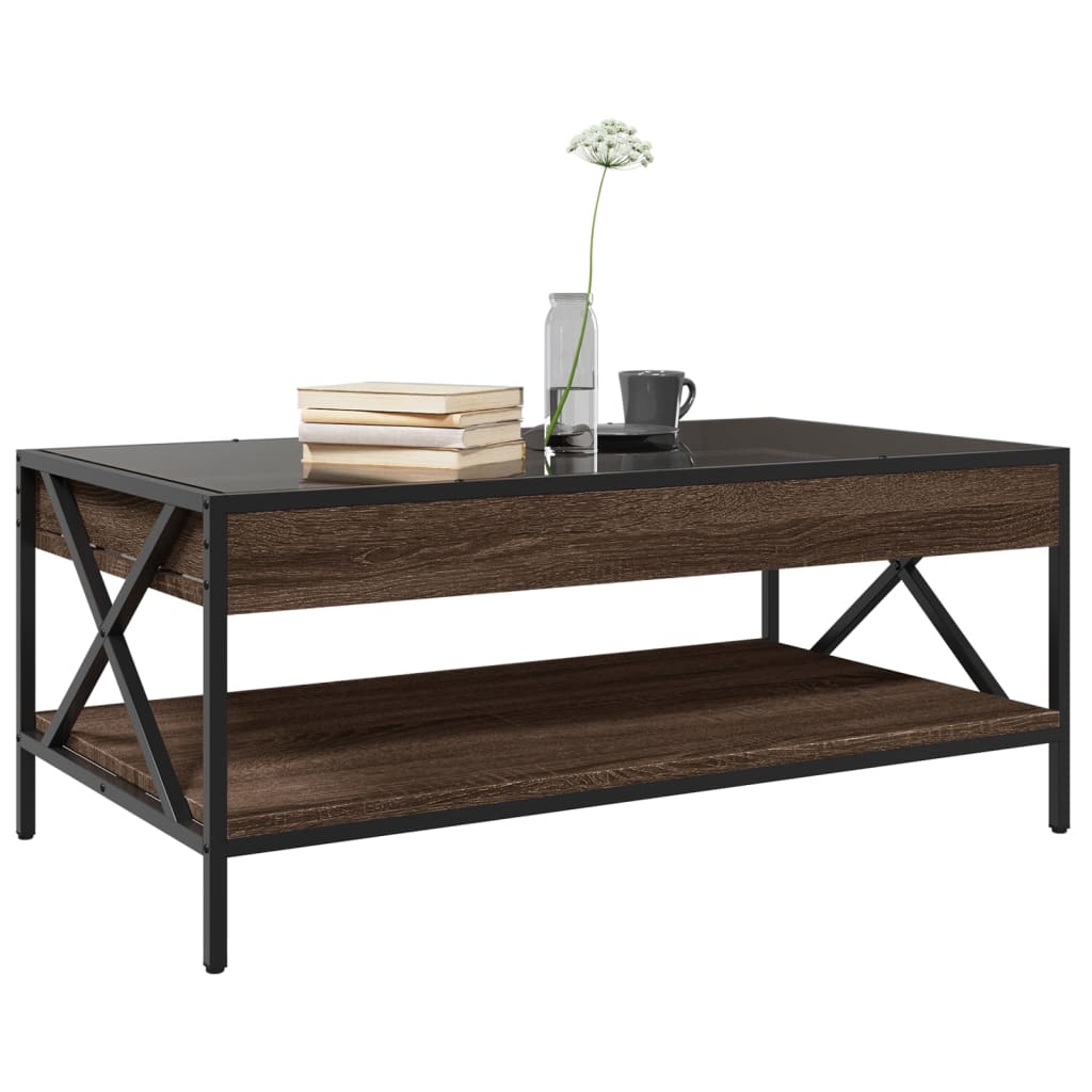 Stolić s beskonačnim LED svjetlima boja hrasta 90x50x38 cm