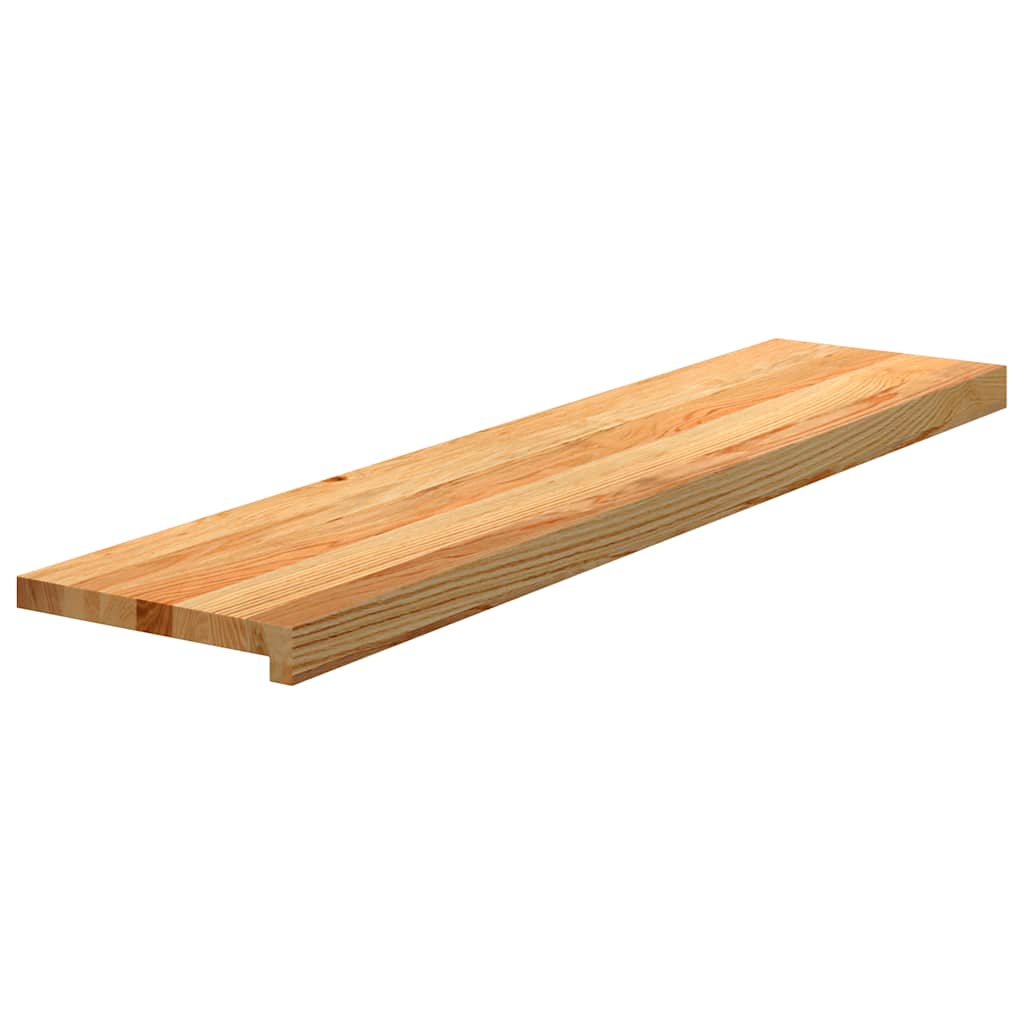 Gazišta stepenice 12 kom svjetlosmeđi 110x25x2 cm masivna hrast