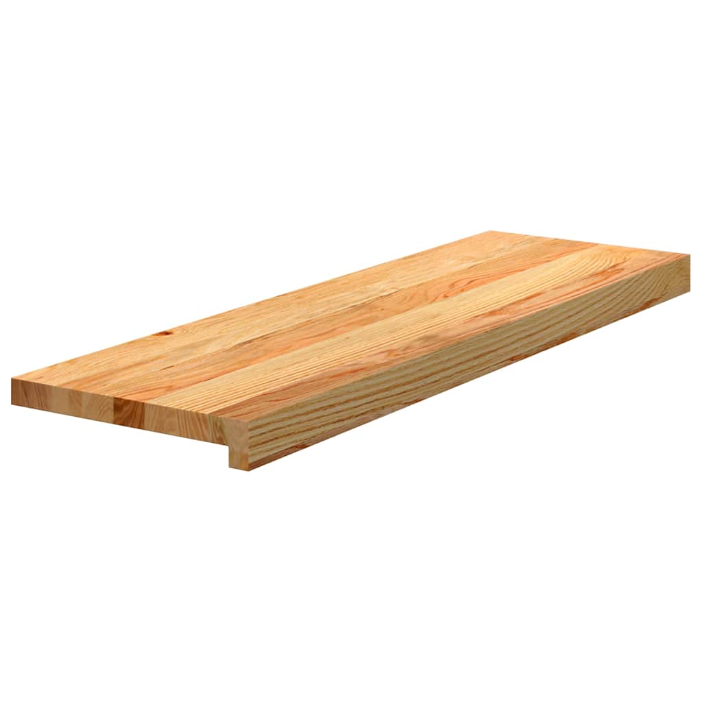 Gazišta stepenice 16 kom svjetlosmeđi 80x25x2 cm masivna hrast