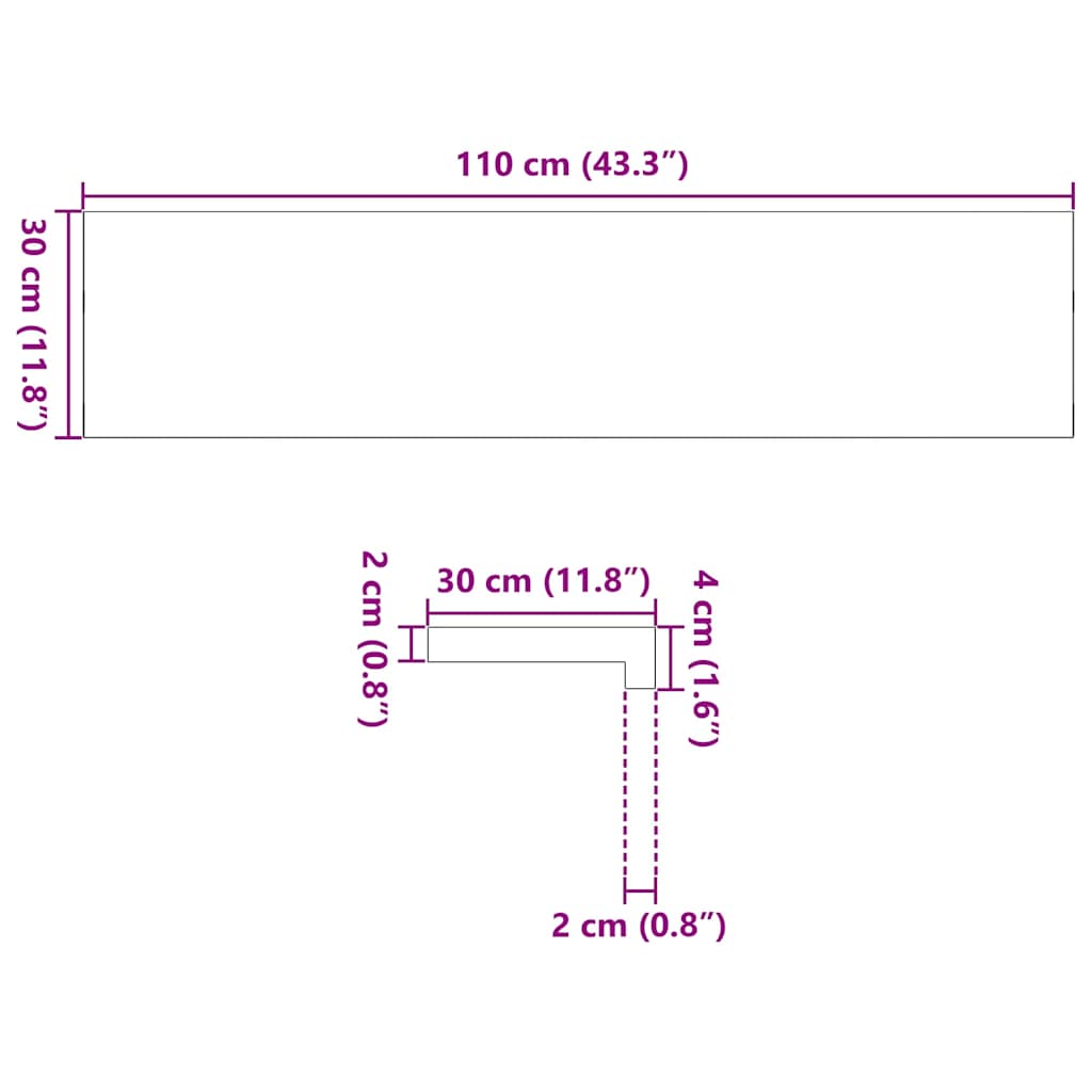Gazišta stepenice 20 kom svjetlosmeđi 110x30x2 cm masivna hrast
