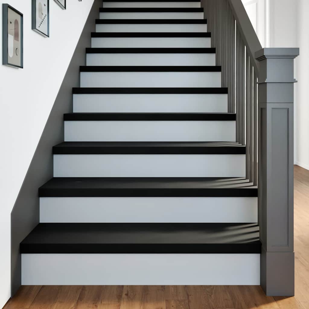 Gazišta stepenice 8 kom tamnosmeđi 90x25x2 cm masivna hrast