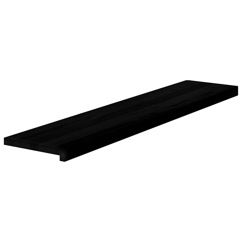 Gazišta stepenice 8 kom tamnosmeđi 120x25x2 cm masivna hrast