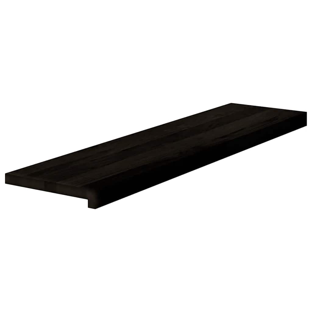 Gazišta stepenice 12 kom tamnosmeđi 100x25x2 cm masivna hrast