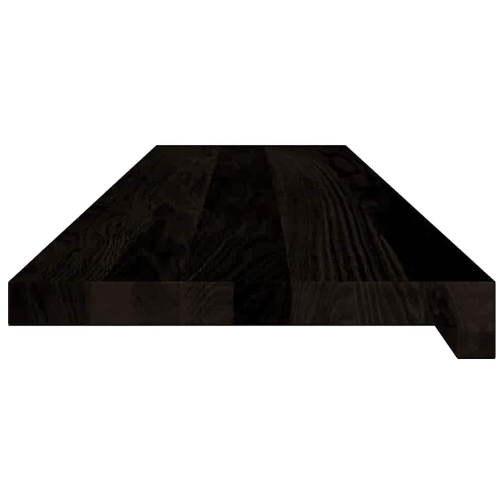 Gazišta stepenice 12 kom tamnosmeđi 100x25x2 cm masivna hrast