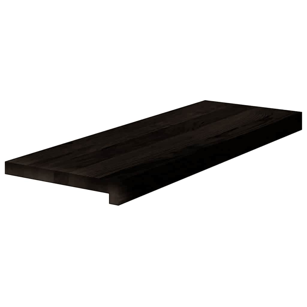 Gazišta stepenice 16 kom tamnosmeđi 70x25x2 cm masivna hrast