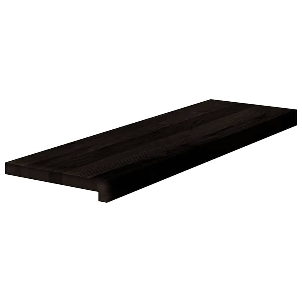 Gazišta stepenice 16 kom tamnosmeđi 80x30x2 cm masivna hrast