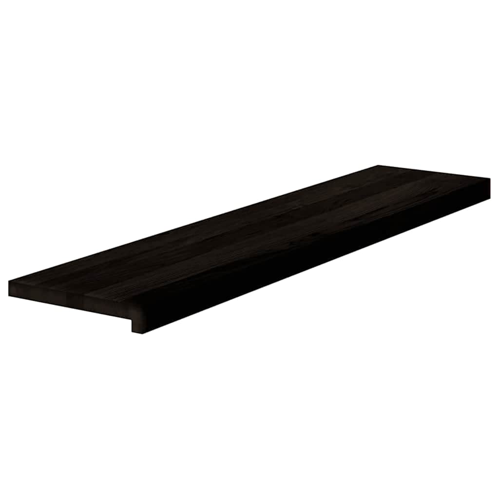 Gazišta stepenice 16 kom tamnosmeđi 110x30x2 cm masivna hrast