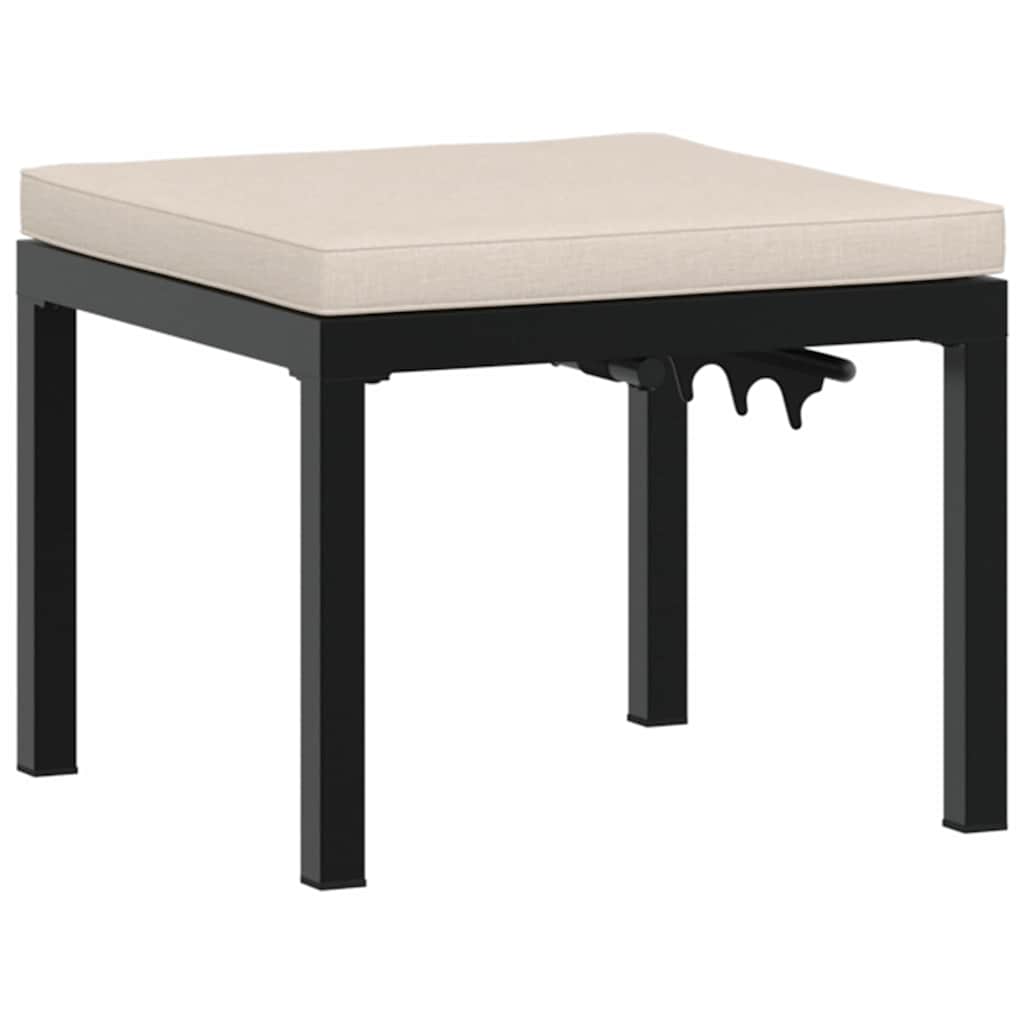 5-dijelni set vrtnih sofa s jastucima čelik obložen prahom crni