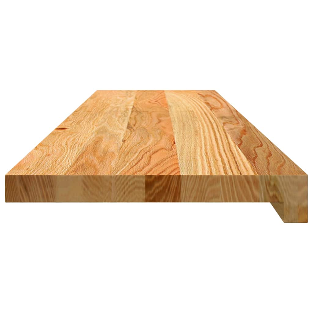 Gazišta stepenice 2 kom svjetlosmeđi 100x25x2 cm masivna hrast