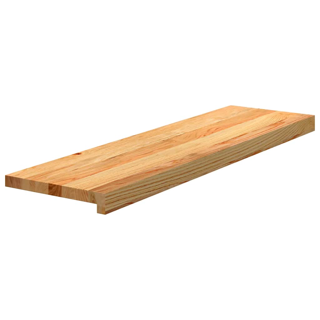 Gazišta stepenice 2 kom svjetlosmeđi 90x30x2 cm masivna hrast