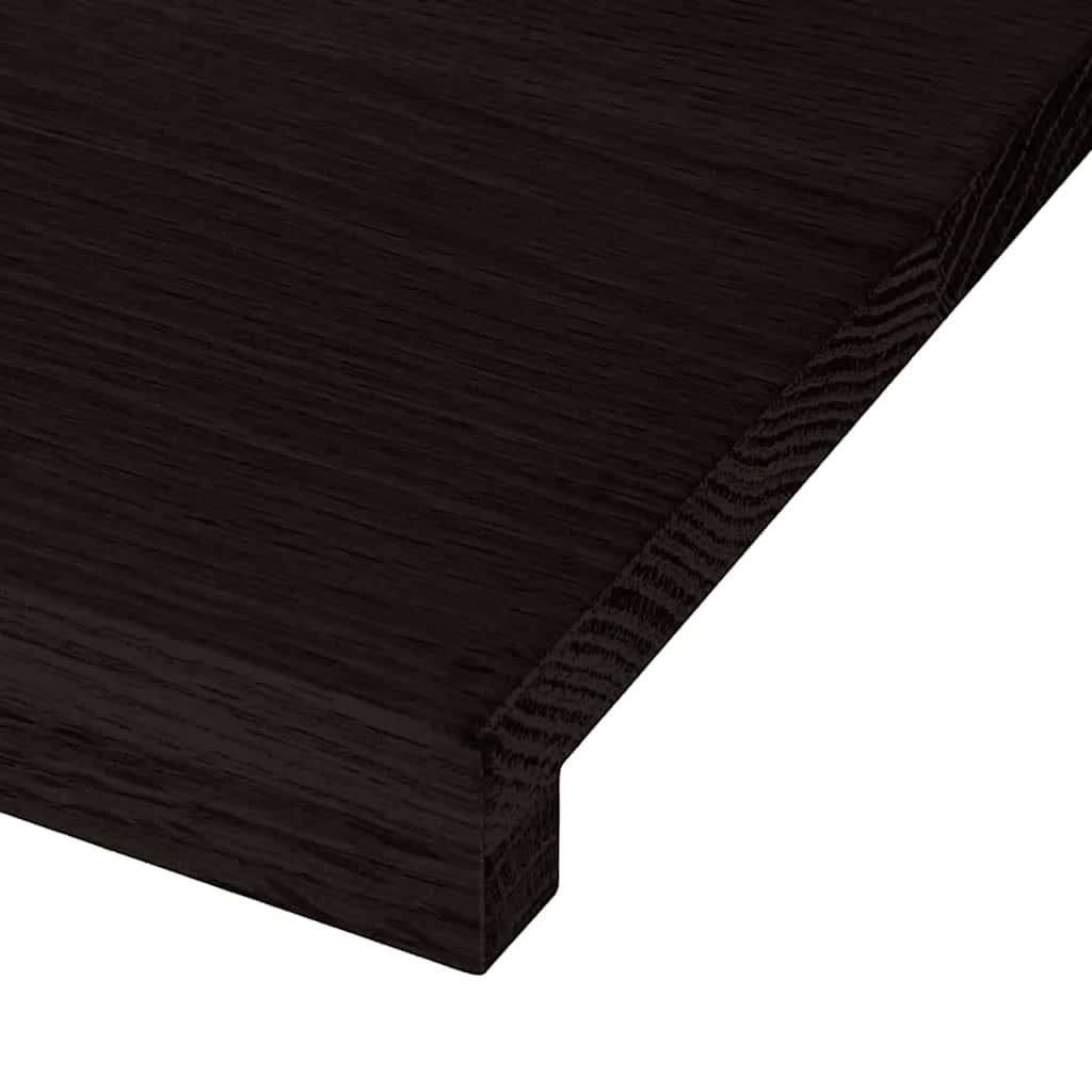 Gazišta stepenice 2 kom tamnosmeđi 100x30x2 cm masivna hrast
