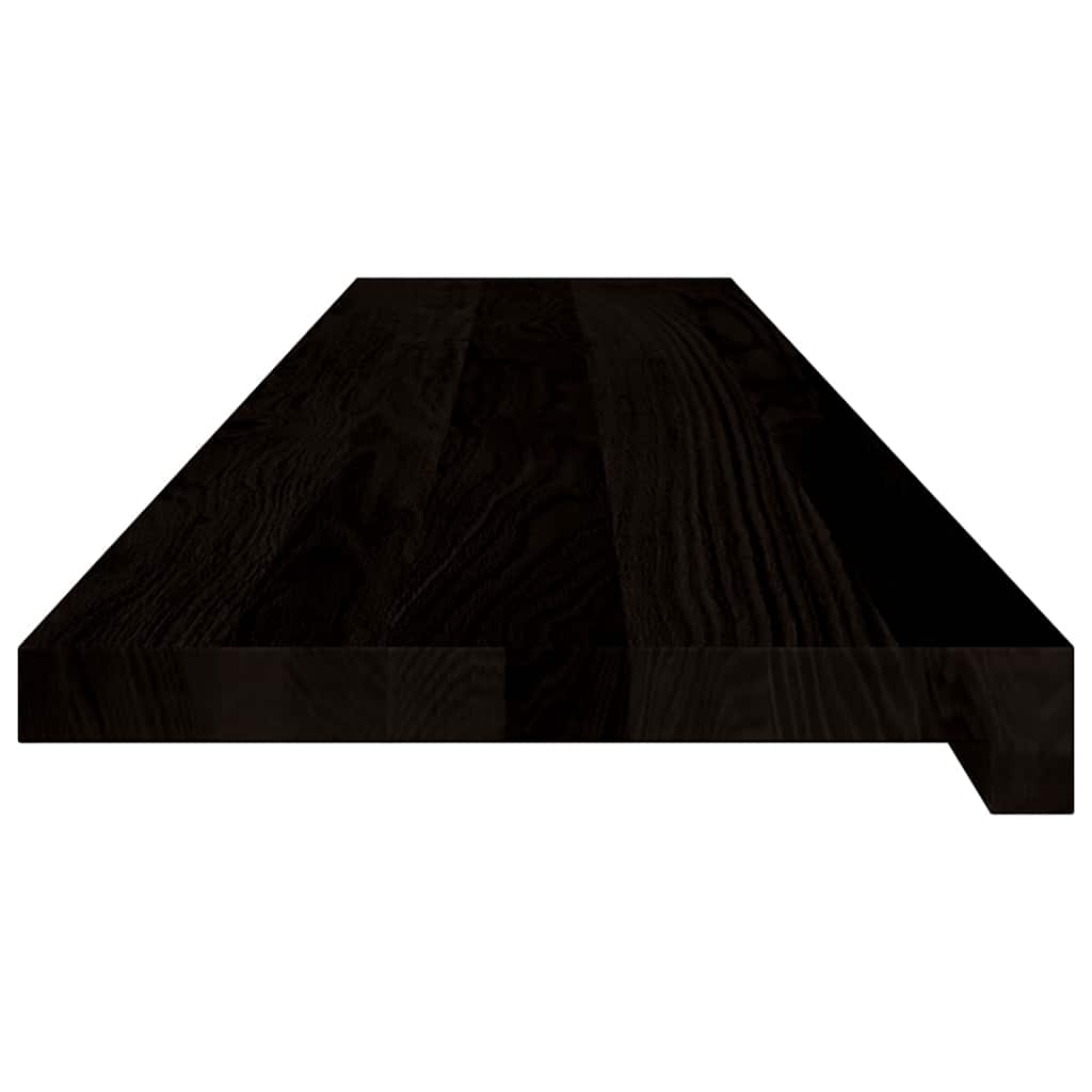Gazišta stepenice 2 kom tamnosmeđi 120x30x2 cm masivna hrast