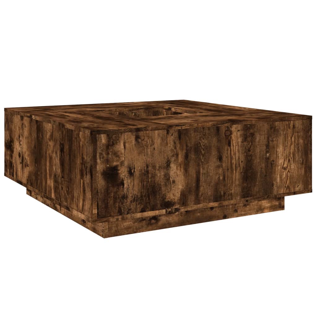 Stolić za kavu boja hrasta 100 x 100 x 40 cm konstruirano drvo