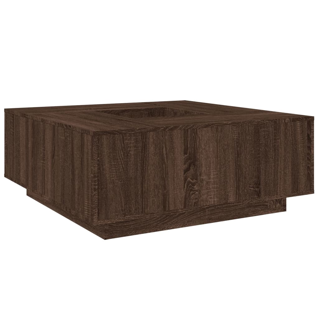 Stolić za kavu boja hrasta 100x100x40 cm konstruirano drvo