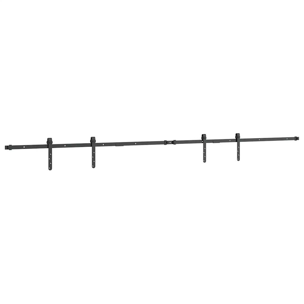 Komplet kliznih vrata ormarića 244 cm ugljični čelik