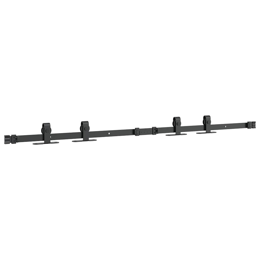 Komplet kliznih vrata ormarića 122 cm ugljični čelik
