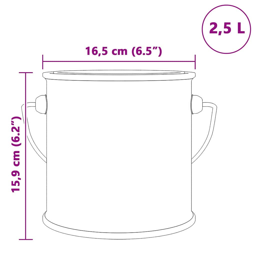 Boja za drvo Siva 2,5 L Zidni otisak