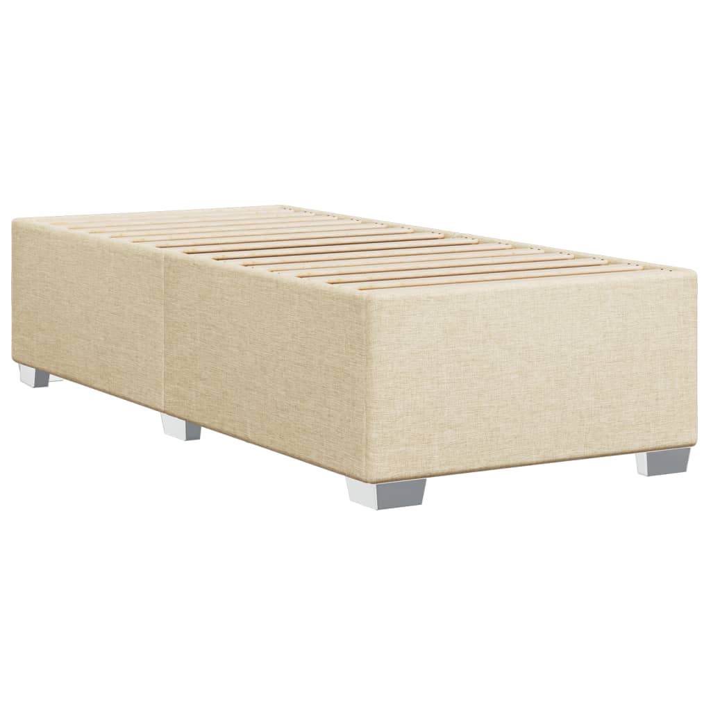 Okvir za krevet bez madraca krem 90x200cm od tkanine