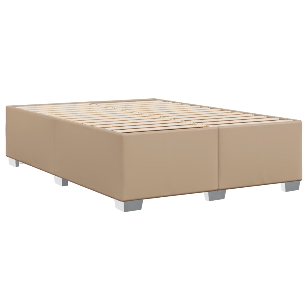 Okvir za krevet boja cappuccina 140x190 cm od umjetne kože