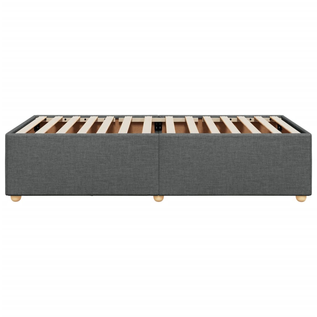 Okvir za krevet bez madraca tamnosivi 80x200 cm od tkanine