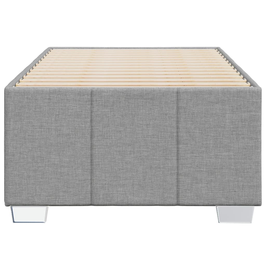 Okvir za krevet bez madraca svjetlosivi 80x200 cm od tkanine