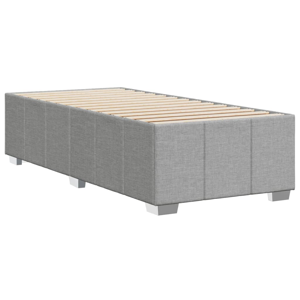 Okvir za krevet bez madraca svjetlosivi 80x200 cm od tkanine