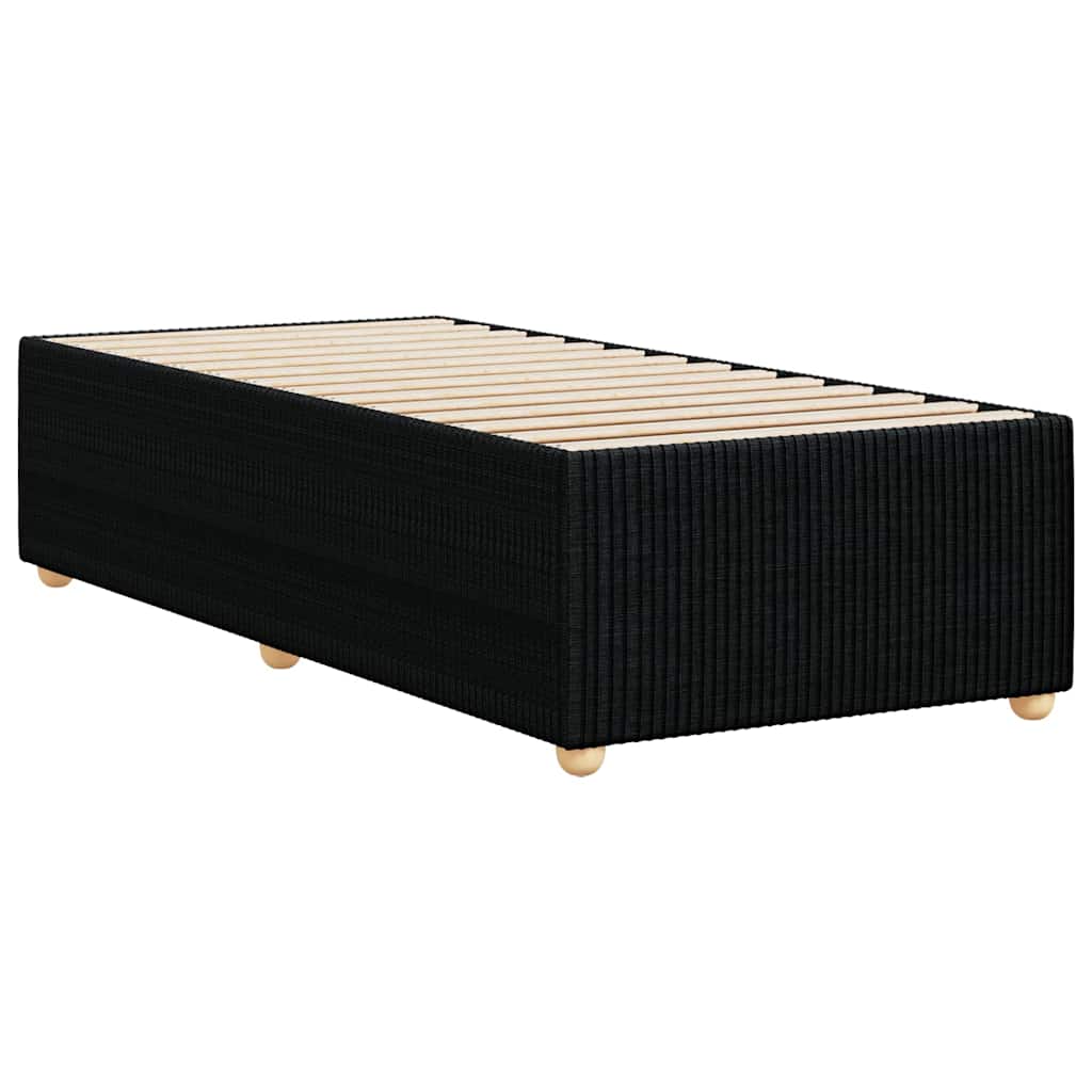 Okvir za krevet bez madraca crni 90x200cm od tkanine