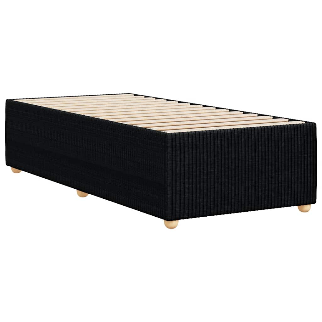 Okvir za krevet bez madraca crni 100x200 cm od tkanine