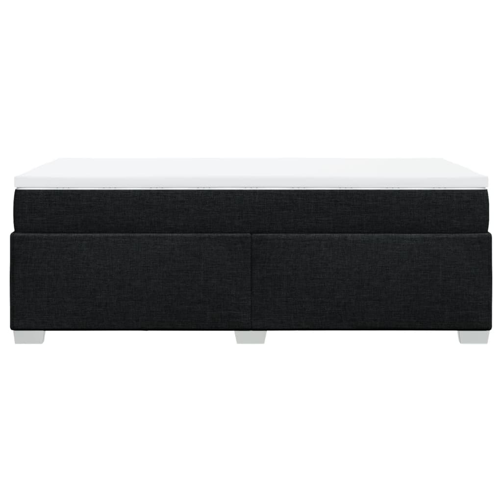 Box spring krevet s madracem crni 80 x 200 cm od tkanine