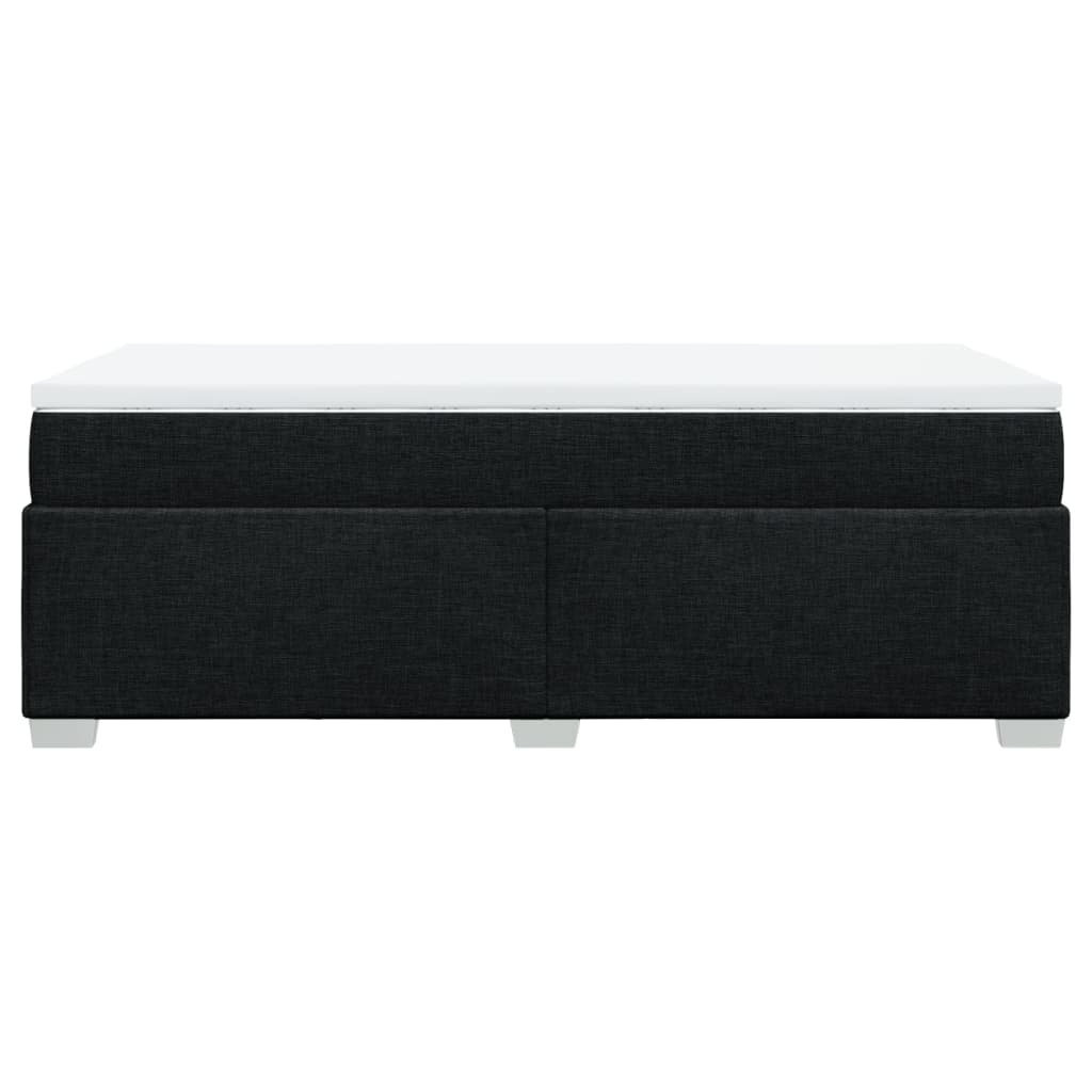 Box spring krevet s madracem crni 90x190 cm od tkanine