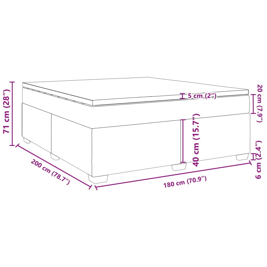 Krevet s oprugama i madracem crni 180 x 200 cm od umjetne kože
