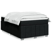 Krevet box spring s madracem crni 120 x 190 cm od tkanine