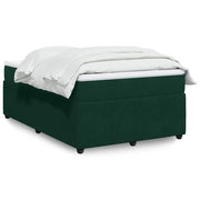 Box spring krevet s madracem tamnozeleni 120x200 cm baršunasti