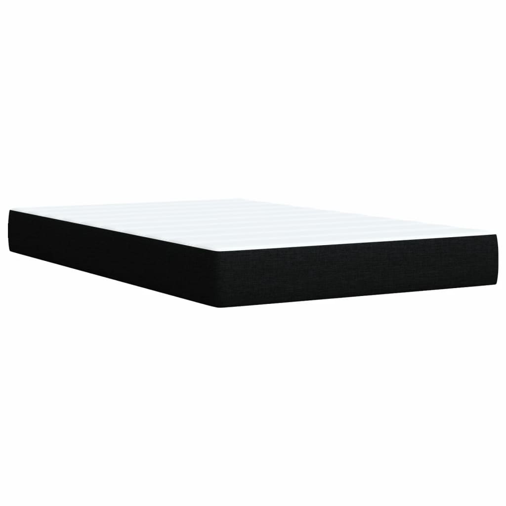 Box spring krevet s madracem crni 90x190 cm od tkanine