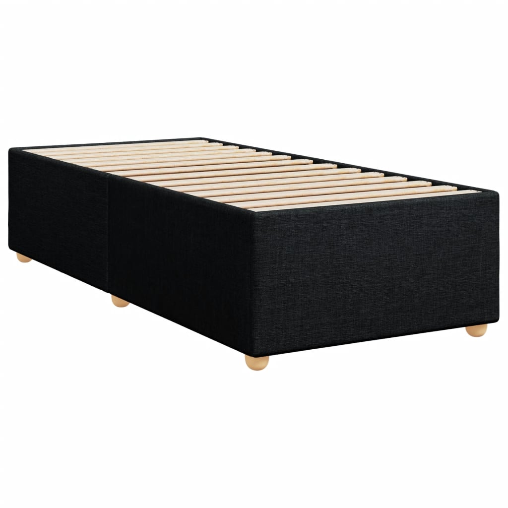 Box spring krevet s madracem crni 80 x 200 cm od tkanine