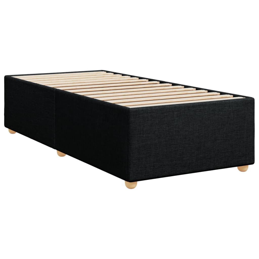 Box spring krevet s madracem crni 80 x 200 cm od tkanine