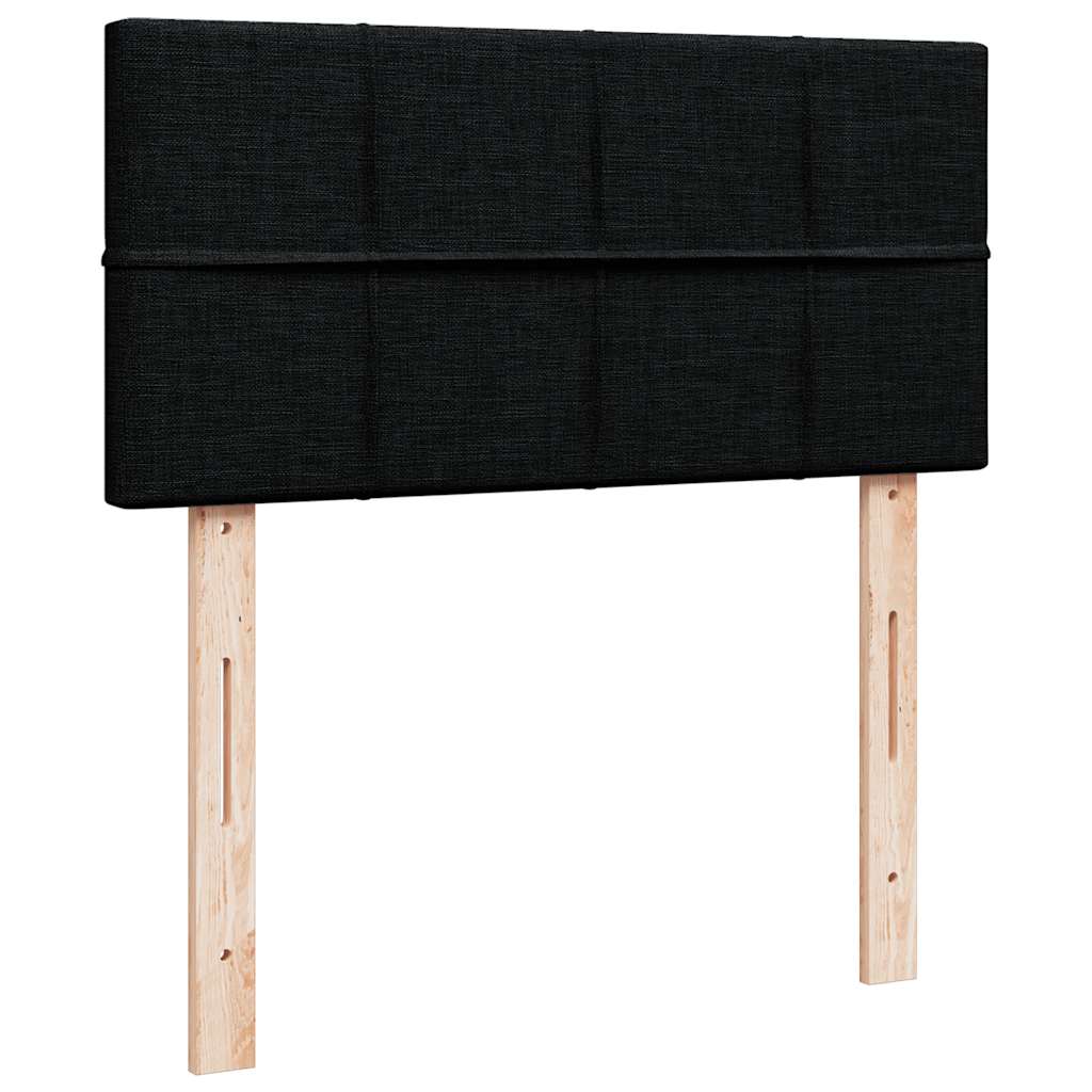 Box spring krevet s madracem crni 80 x 200 cm od tkanine