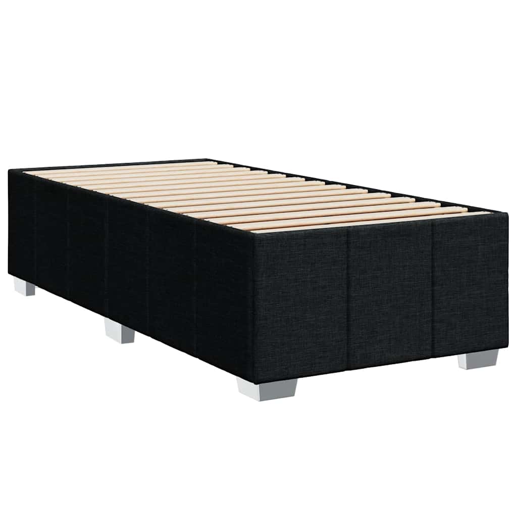 Box spring krevet s madracem crni 80 x 200 cm od tkanine