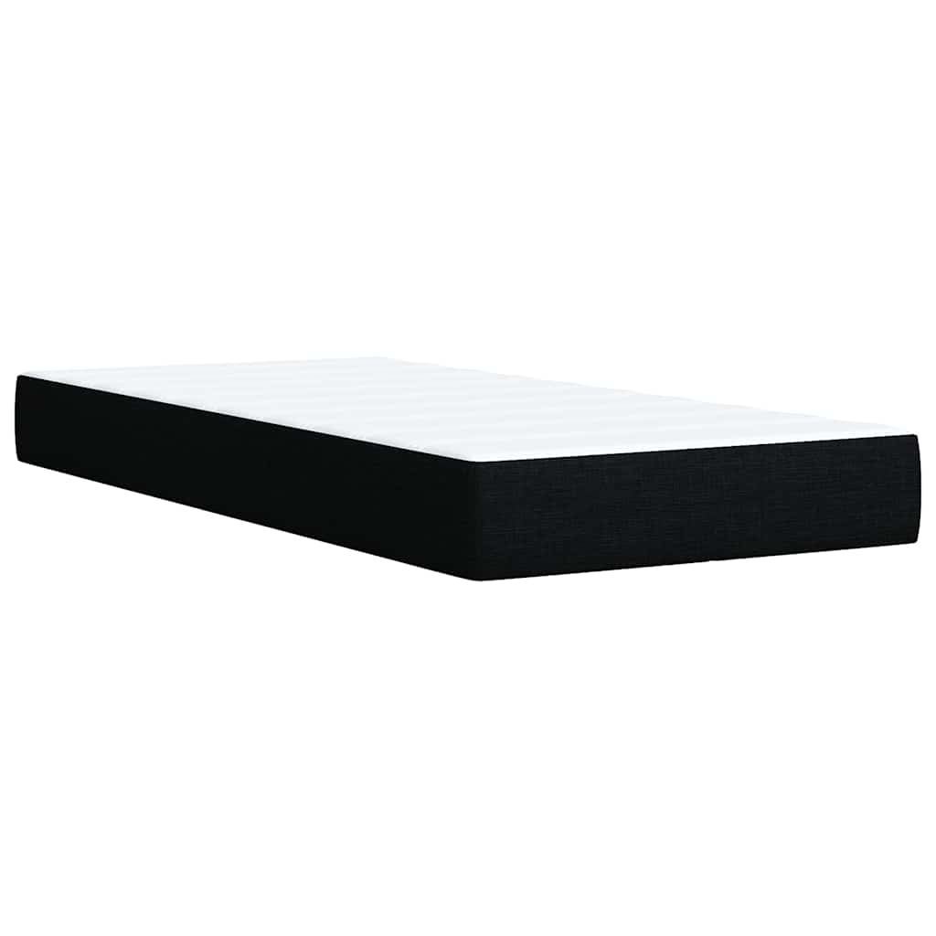 Box spring krevet s madracem crni 80 x 200 cm od tkanine