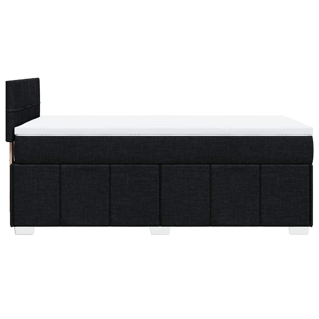 Box spring krevet s madracem crni 80 x 200 cm od tkanine