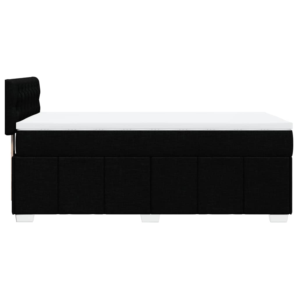 Box spring krevet s madracem crni 80 x 200 cm od tkanine