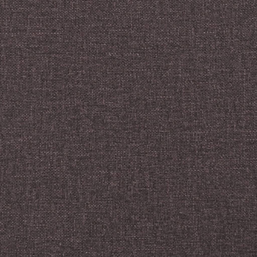 Krevet s oprugama i madracem tamnosmeđi 100 x 200 cm od tkanine