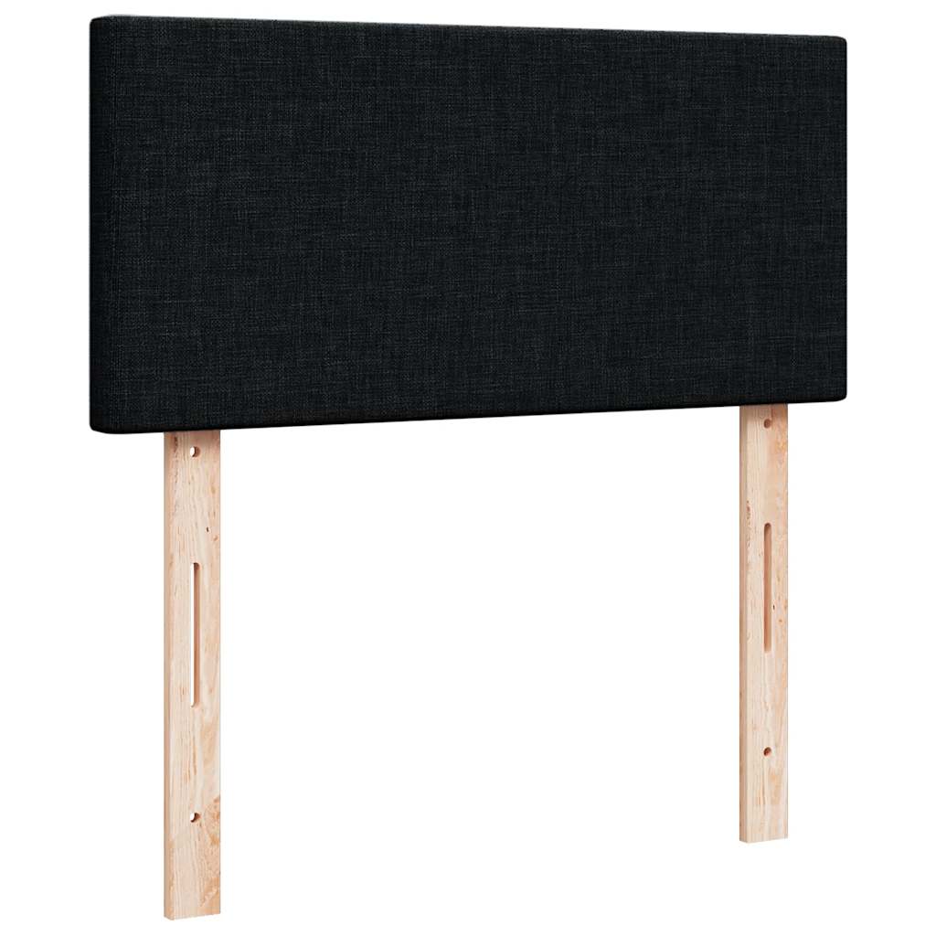 Box spring krevet s madracem crni 80 x 200 cm od tkanine