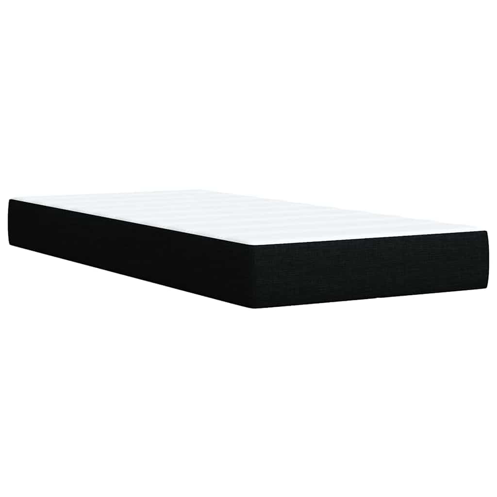 Box spring krevet s madracem crni 80 x 200 cm od tkanine