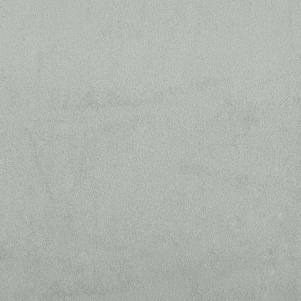 Box spring krevet s madracem svjetlosivi 80 x 200 cm baršunasti